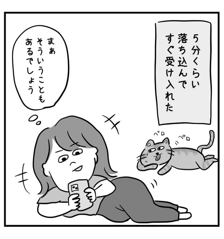 5分くらいで受け入れ完了☆